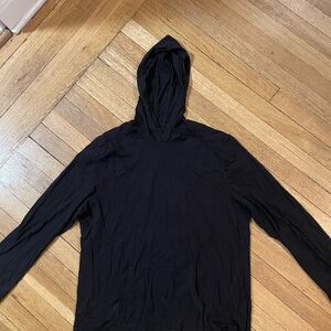 Men's Black Hoodie Shirt